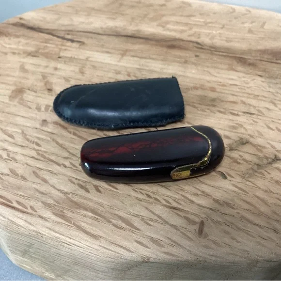 ⚫️ Vintage Lighter With Original Soft Case - Unique Look & Colors - Collectible - Picture 9 of 14